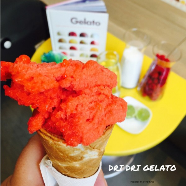 Raspberry Gelato from DriDri  Dubai Marina