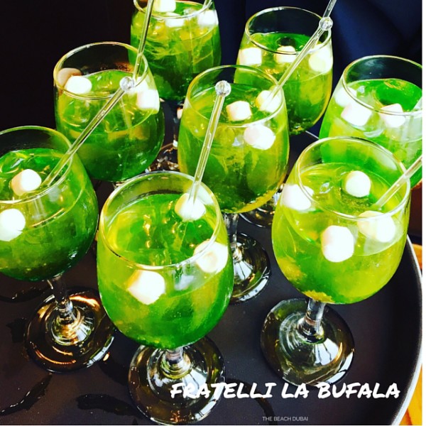 Welcome drinks at Fratelli La Bufala