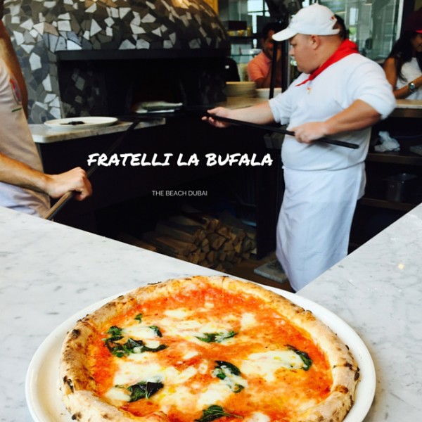 Woodfire oven at Fratelli La Bufala