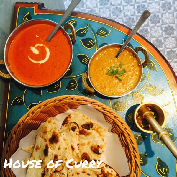 Indian Curries and naan at The House of Curry