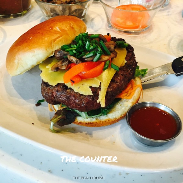 Juicy Burger at The Counter, The Beach Dubai Marina